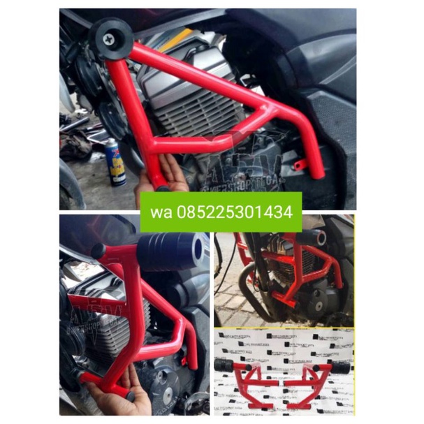 Jual Tubular crashbar honda verza 150 frame slider agna Shopee Indonesia