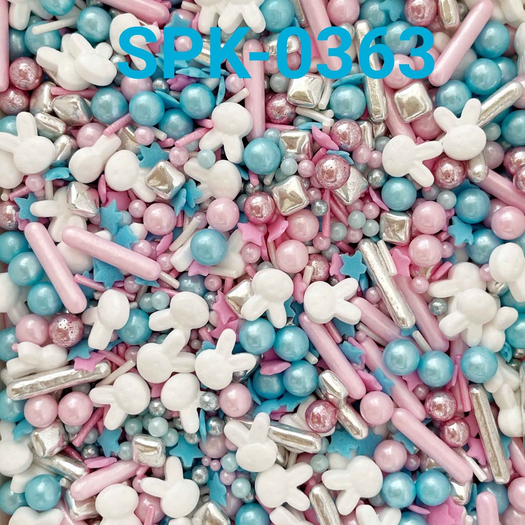Jual SPK-0363 Sprinkles sprinkle springkel 1kg biru pink bunny kelinci ...