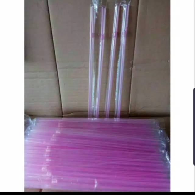 Jual Sedotan Steril Pink Sedotan Bengkok Sedotan Fleksibel Higienis