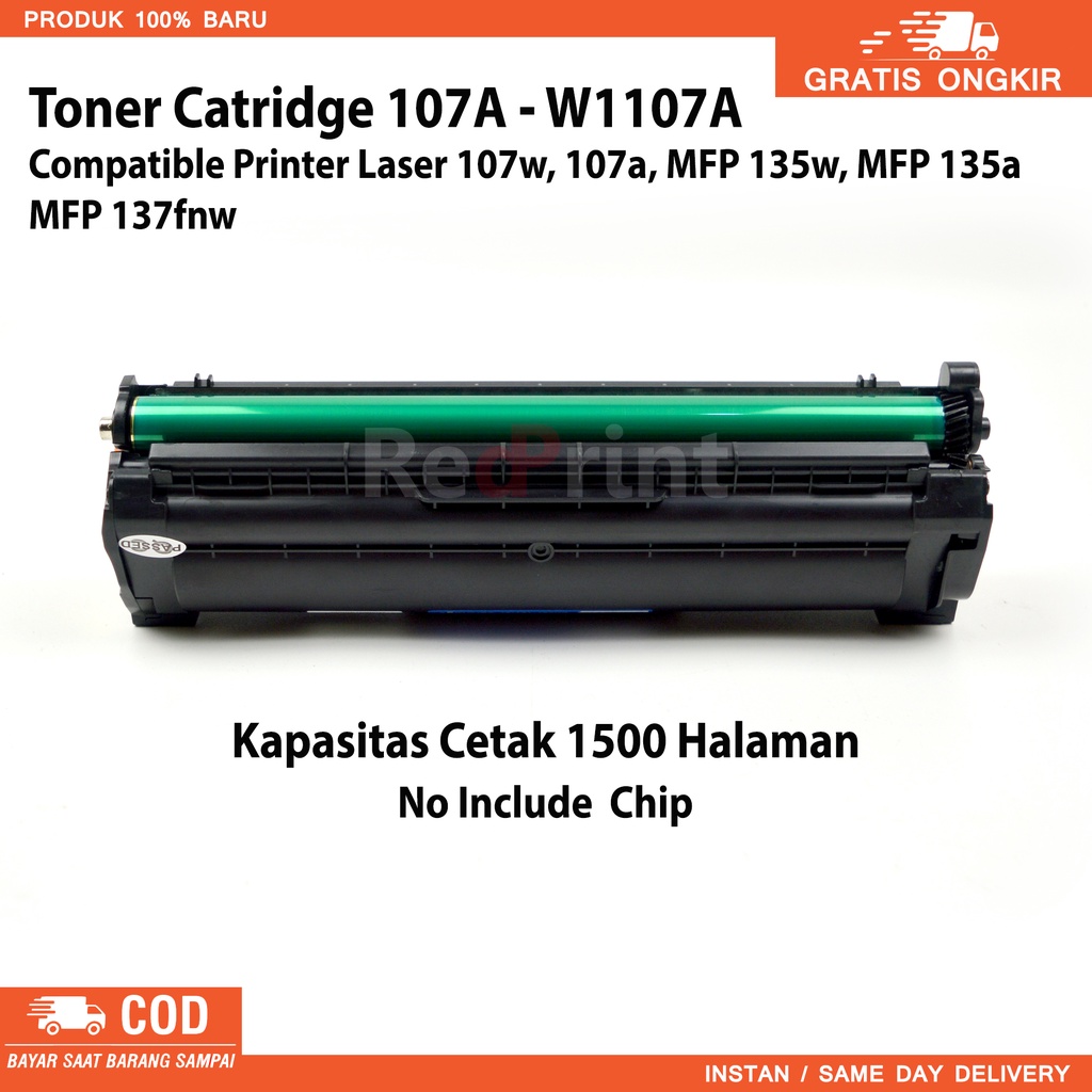 Jual Toner Cartridge Compatible HP W1107A Untuk Printer LaserJet HP