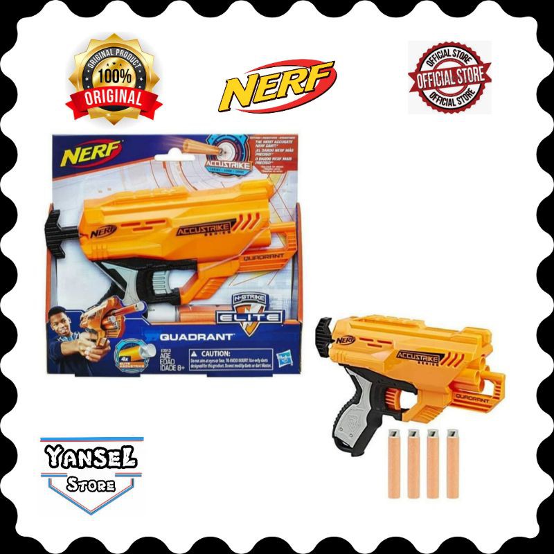 Jual Nerf Accustrike Quadrant | Shopee Indonesia