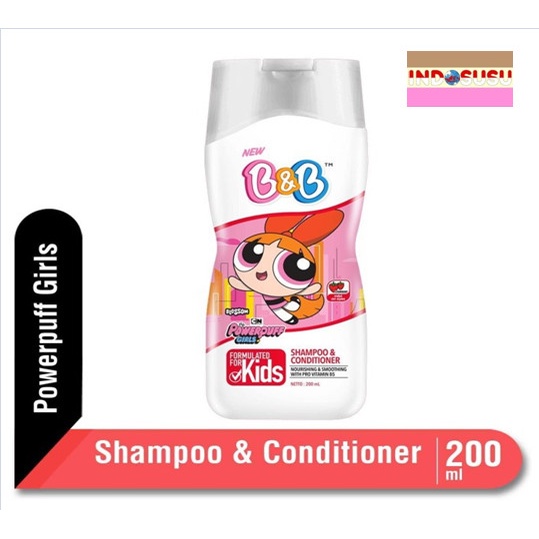 Jual B&B Kids Shampoo & Conditioner Blossom Kemasan 200ml | Shopee ...