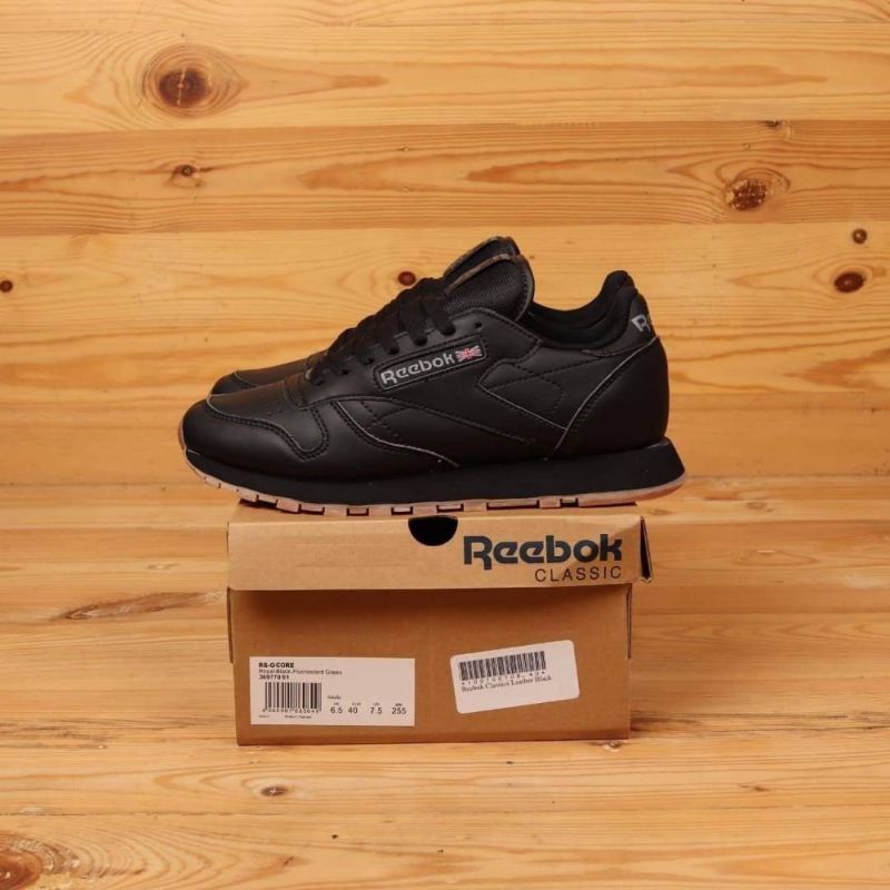 Jual Reebok Classics Leather Black ORIGINAL | Shopee Indonesia