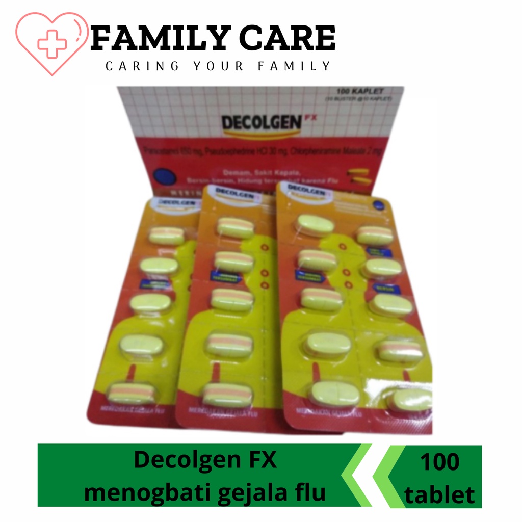 Jual Decolgen FX Box Isi 100 Tablet -Obat Flu dan Pilek | Shopee Indonesia