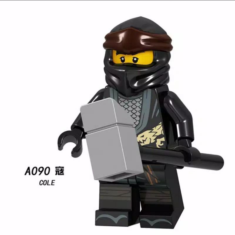 Lego Ninjago Cole Minifigure Crystalized Black Earth Ninja 71771 Njo782 Minifig main image 0