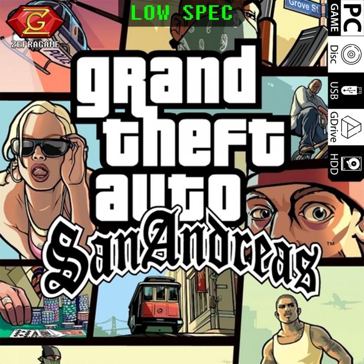 Jual GTA SA/GTA San Andreas All Radio Tracks PC Full Version/GAME PC