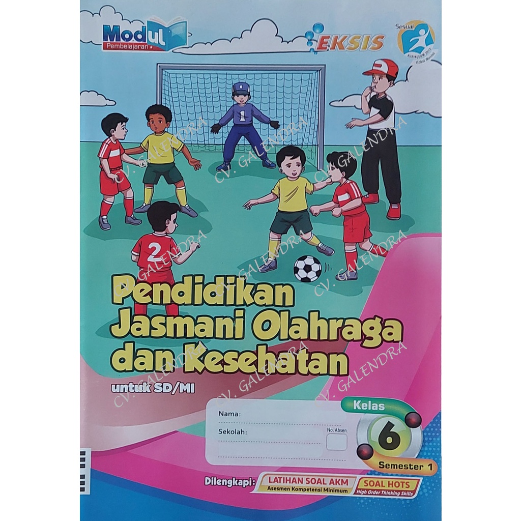 Jual Modul Pembelajaran PJOK - Eksis SD/MI Kls 6 Semester 1 | Shopee ...