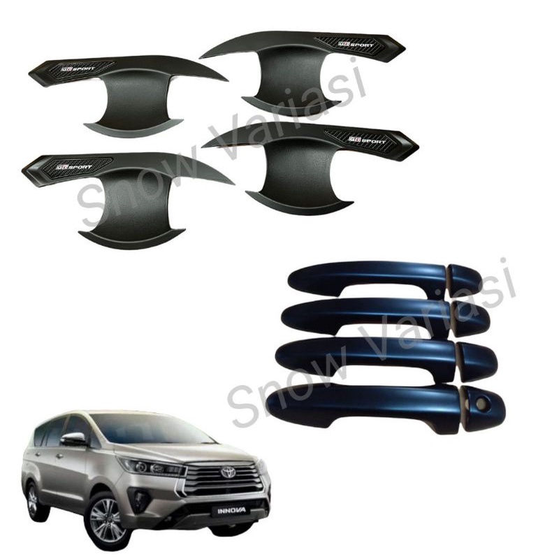 Jual Paket Outer Handle Cover All New Innova 2016 2021 GR Sport Hitam ...