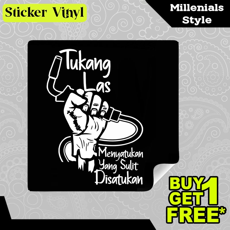 Jual Stiker Sticker Tukang Las Welder Menyatukan Yang Sulit Disatukan ...