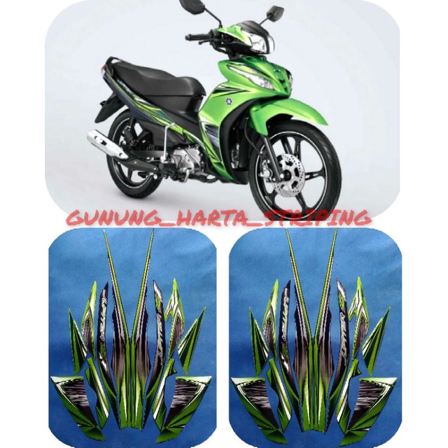 Jual Striping Stiker Lis Les Body Motor Yamaha Jupiter Z1 2012 Full Set