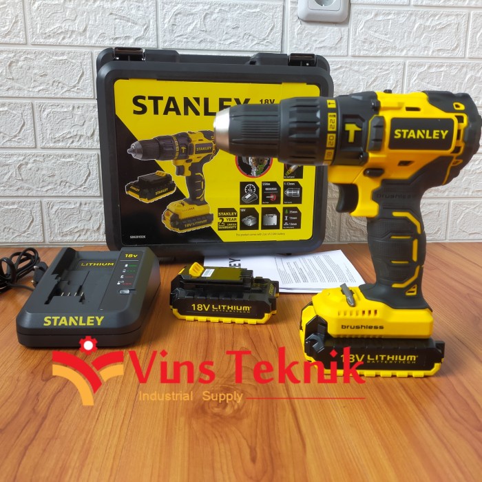 Jual Brushless hammer drill mesin bor baterai 18V SBH201D2K