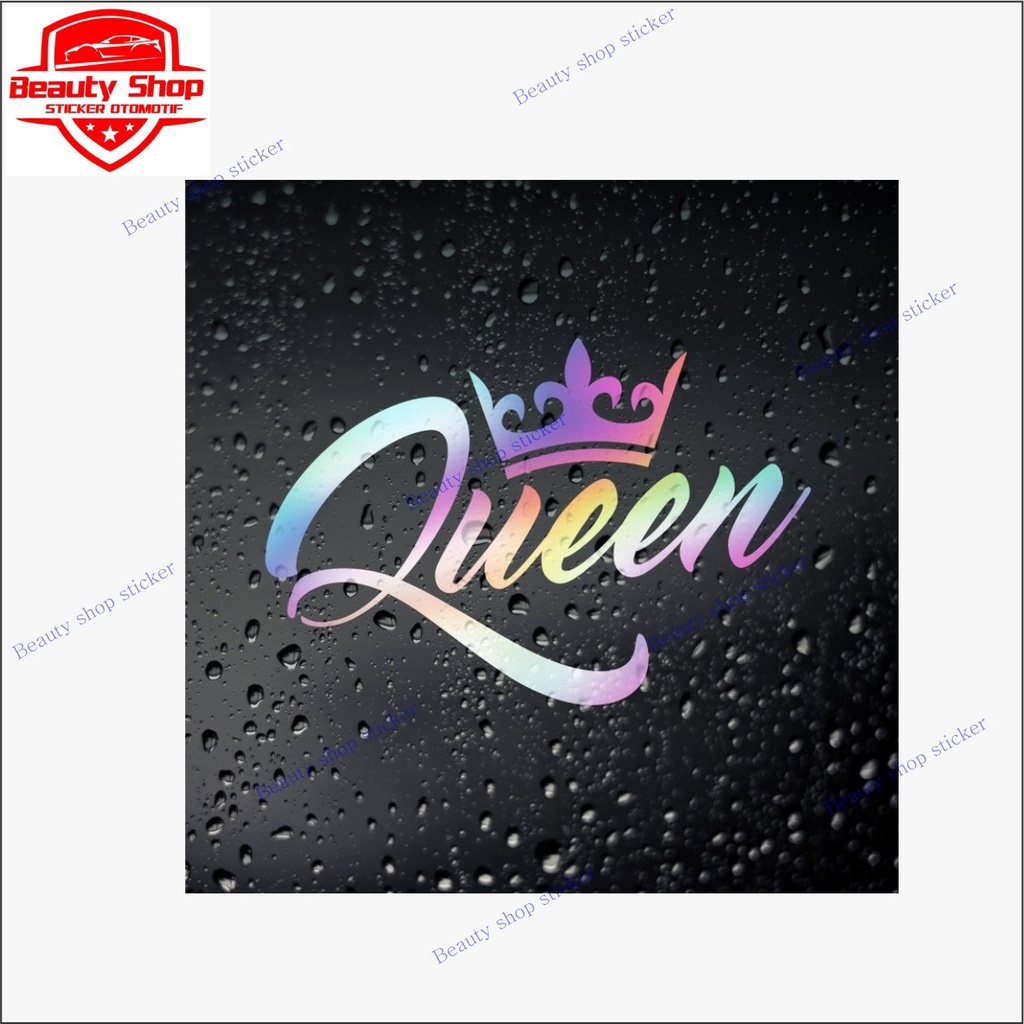 Jual stiker sticker cutting queen mobil motor laptop kaca dll | Shopee ...