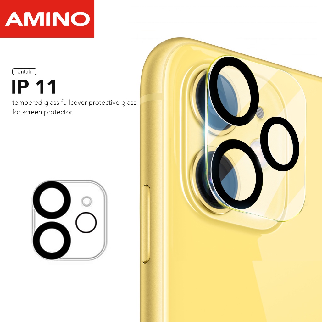 Jual AMINO Tempered Glass Kamera Screen Protector Untuk Iphone 11 Full