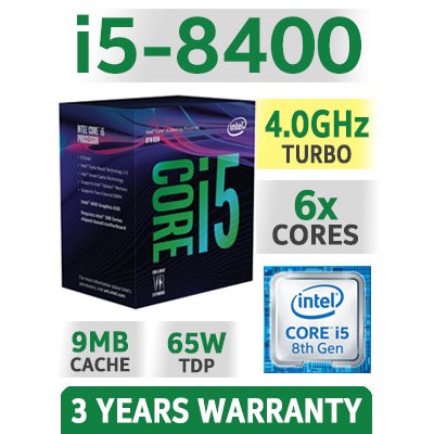CPU Intel core i5 8400 box（Intel Core i5 8400 Processor