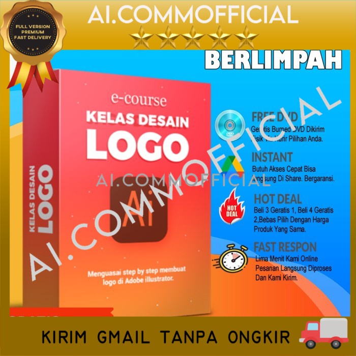 Jual Full Belajar Membuat Desain Logo Kelas Desain Logo Ai Belajar Desain Bergaransi