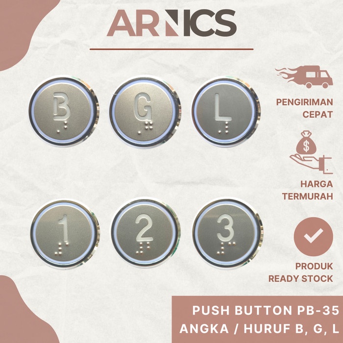 Jual Elevator Push Button Angka / Tombol Lift Angka | Shopee Indonesia