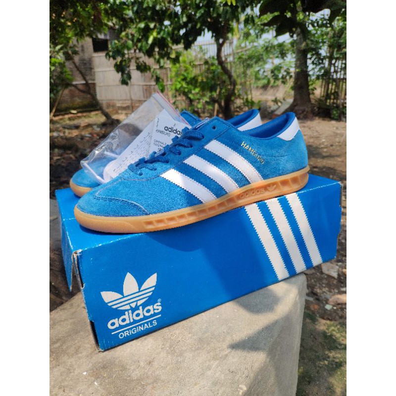 Jual adidas hamburg blue bird 6.5uk BNIB not adidas blackburn spzl  liverpool berlin broomfield samba og | Shopee Indonesia