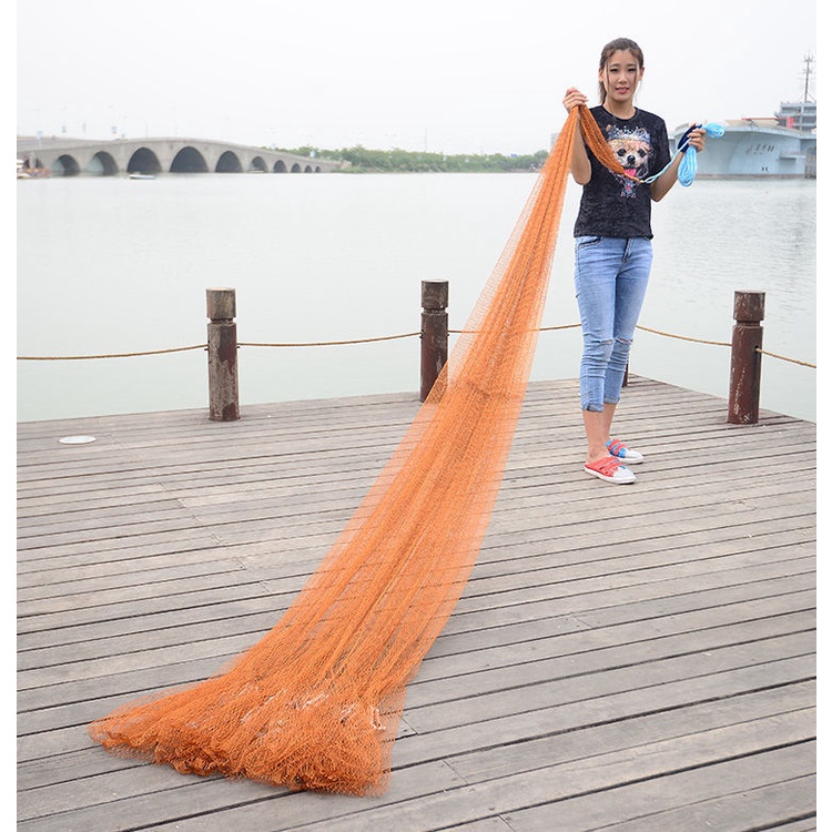 Jual Murni Buatan Tangan Garis Ban Cast Net Tangan Cast Net Spin Net ...