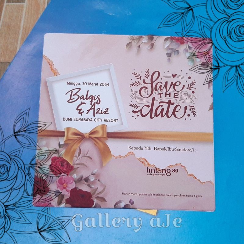 Jual Undangan Nikah Terbaru Desain Bunga | Shopee Indonesia