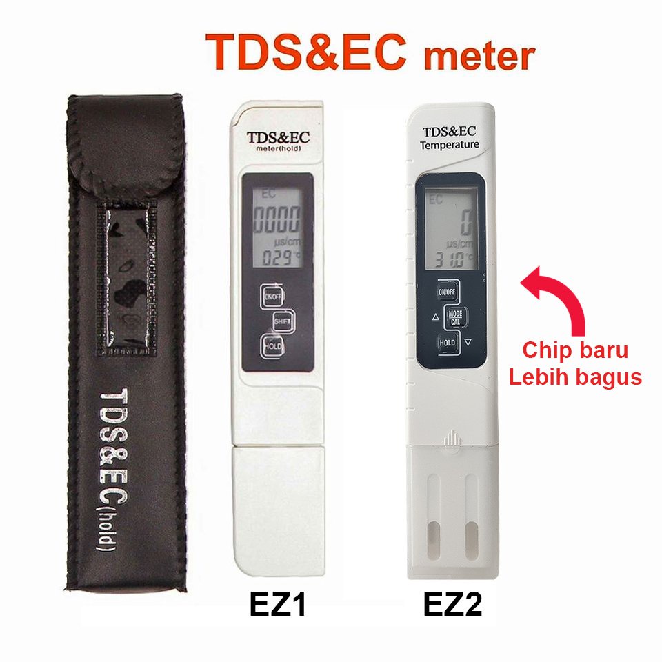 Jual Tds Ec Meter Ez Chip Baru Air Minum Hidroponik Tanaman Ppm Alat Ukur Kualitas Air Shopee