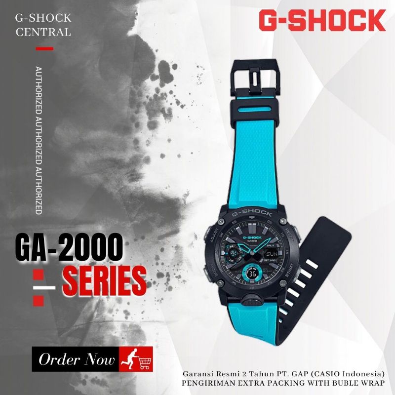 Jual Jam Tangan Casio G-Shock Gshock Carbon GA-2000-1A2 1A9 2A 3A