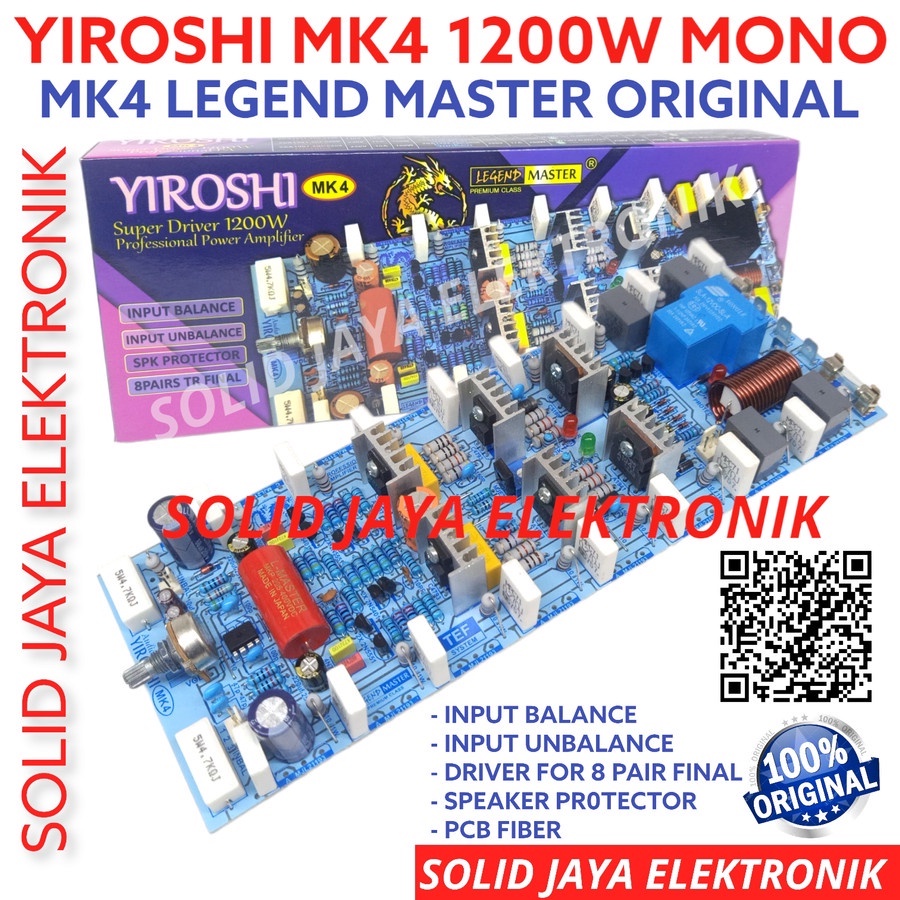 Jual KIT DRIVER POWER YIROSHI MK4 1200W TANPA TR FINAL AMPLI AMPLIFIER