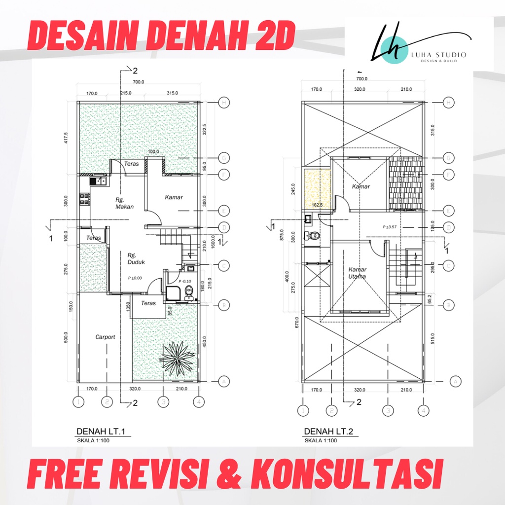 Jual JASA GAMBAR DESAIN DENAH 2D RUMAH | Shopee Indonesia