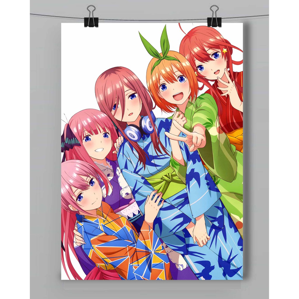 Jual poster anime lengkap go toubun no hanayome | Shopee Indonesia