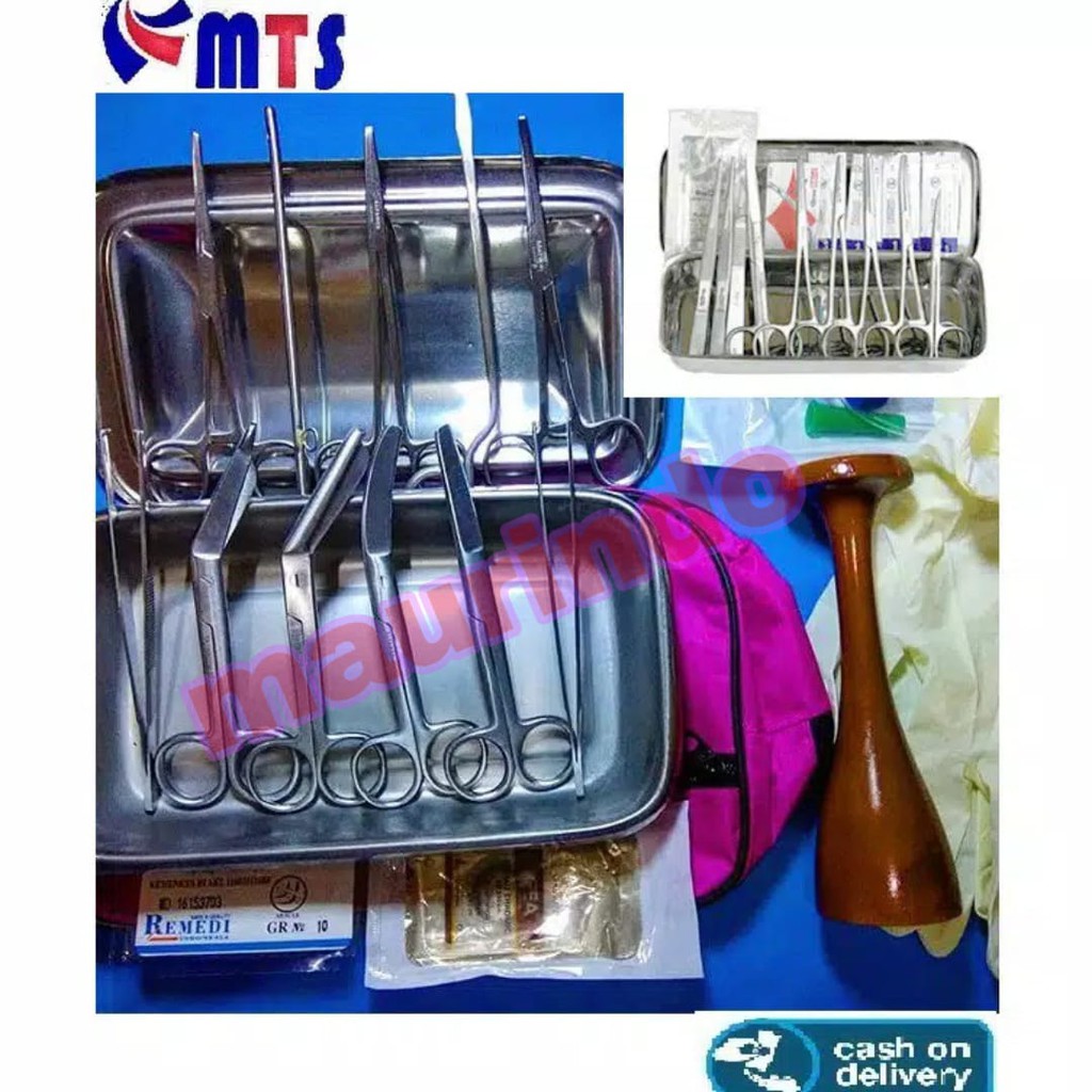 Jual COD - Partus Set Alat Operasi Persalinan Kebidanan 20pcs | Shopee ...