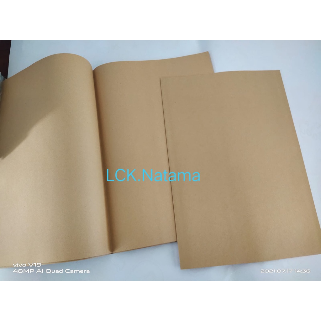 Jual Sampul buku B polos - sampul coklat buku tulis uk. Boxy - sampul