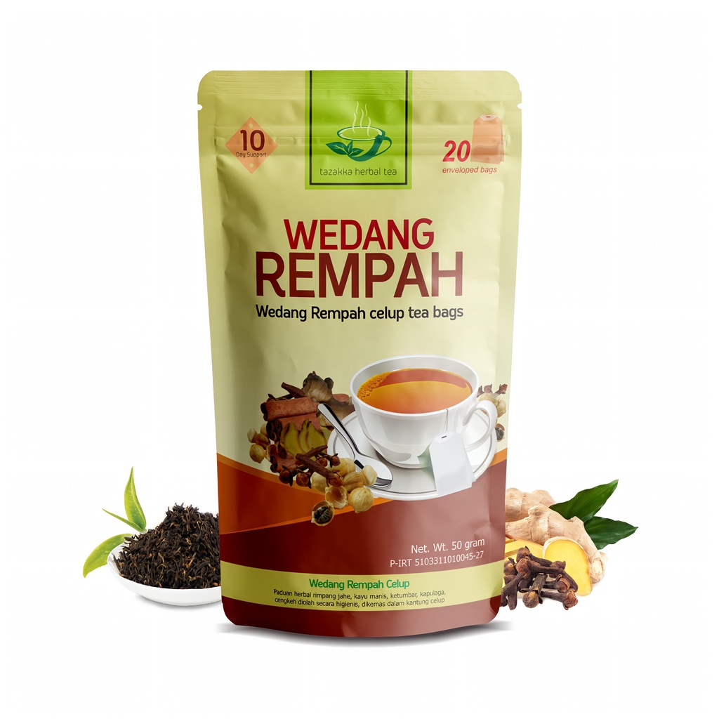 Jual Teh Wedang Rempah Tazakka Terbuat Dari Bahan Pilihan Original