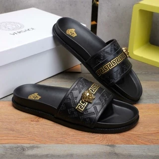関税込 VERSACE ヴェルサーチ ラ メデューサ スライドサンダル 22.5cm VERSACE(ヴェルサーチェ) 靴・シューズ(レディース