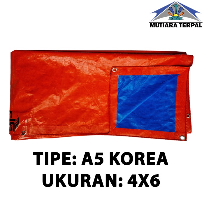 Jual Terpal Plastik A Korea Biru Orange Ukuran X Shopee Indonesia