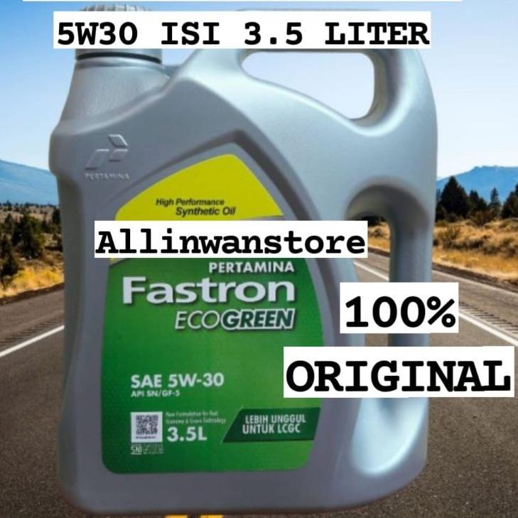 Jual Oli Pertamina Fastron Eco Green SAE 5W30 / Fastron Ecogreen SAE 5W ...