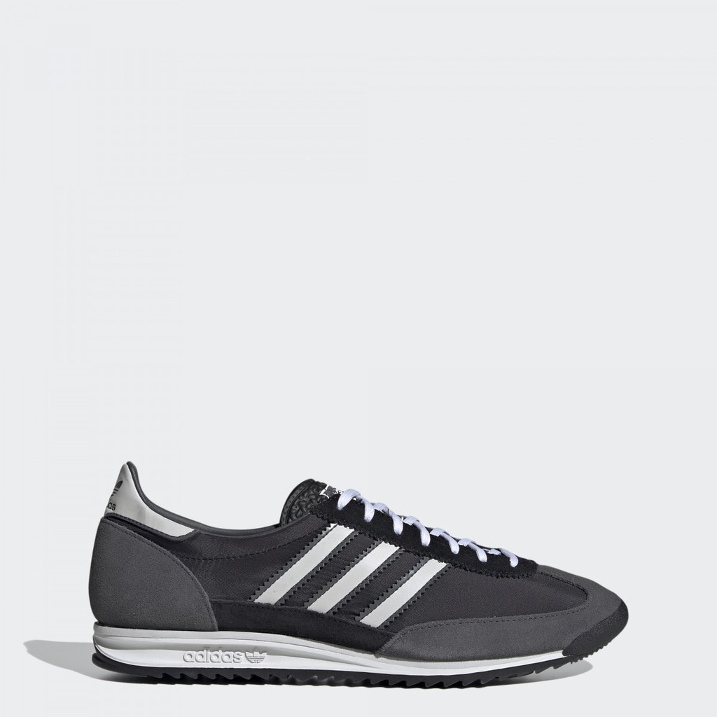 Jual Sneakers Pria Adidas SL 72 Trainers Black White Original 100