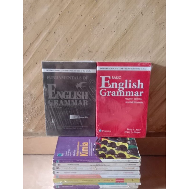 Jual Buku Basic Grammar Edisi 3 ( Merah ) & English Grammar Hitam Edisi ...