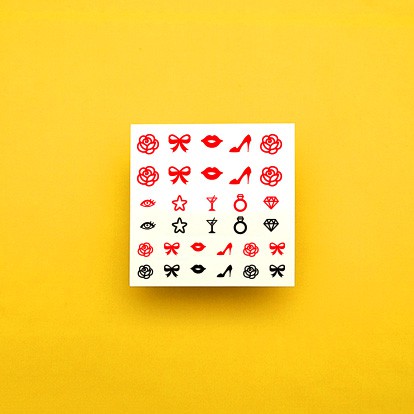 Jual POTATOO Nail Scarlet Temporary Tatto Sticker | Shopee Indonesia