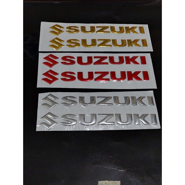 Jual Suzuki Stiker Sticker Logo Emblem Timbul 1 Set Isi 2 Pcs Sepasang