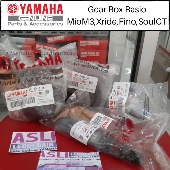 Jual Gear Box Rasio Set Yamaha Xride 125 Original Yamaha Genuine Part ...