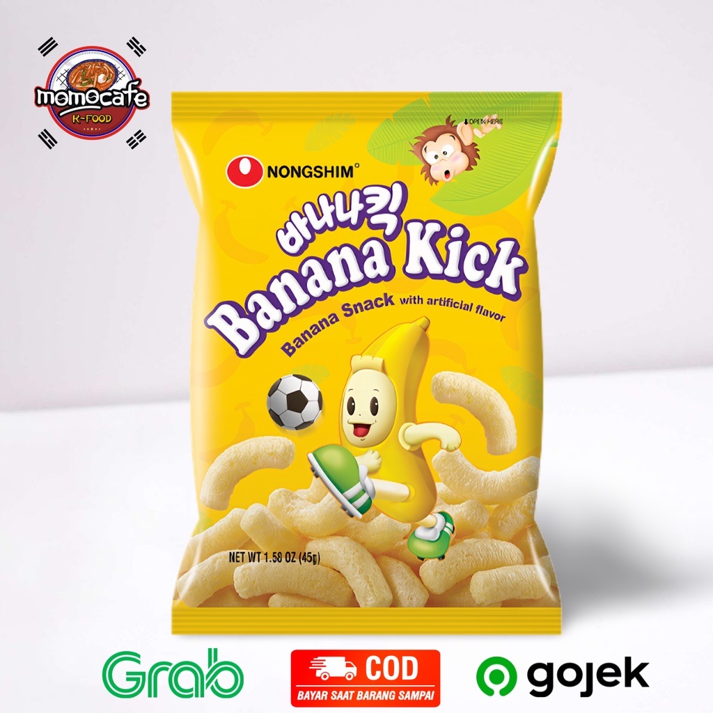 Jual Nongshim Banana Kick Snack Rasa Pisang Made in korea 45 Gr