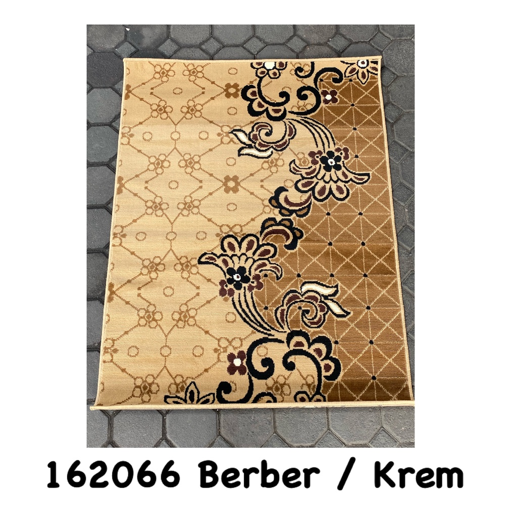 Jual Karpet Moderno 115cm x 155cm (Ukuran Mini) Warna Krem & Coklat