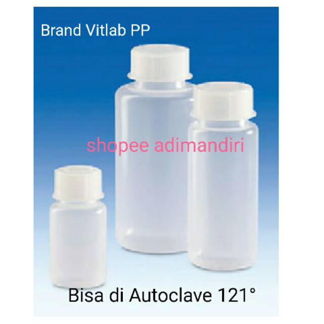 Jual Botol Sampel Plastik Pp Vitlab Mulut Lebar Ml Shopee Indonesia