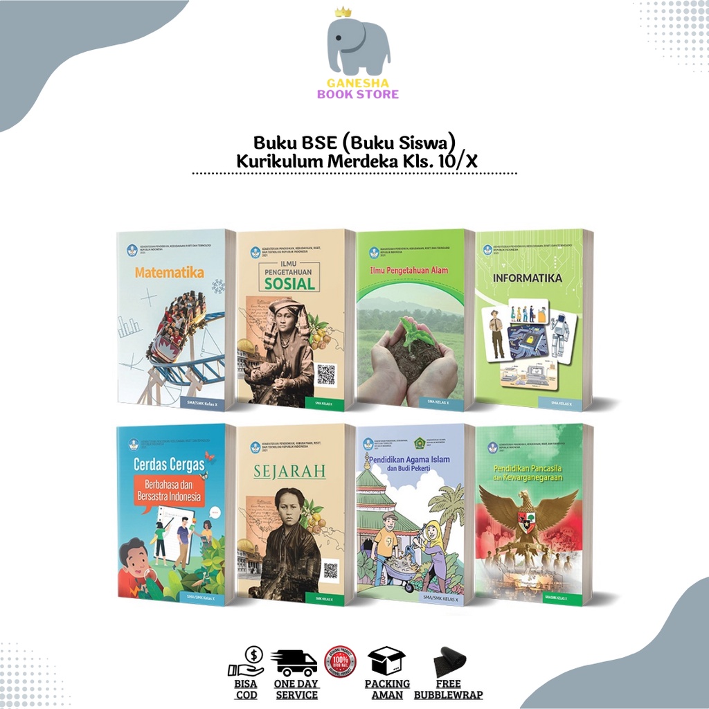 Jual Buku Paket SMA Kurikulum Merdeka Untuk Kelas10 SMA Buku BSE (Buku ...