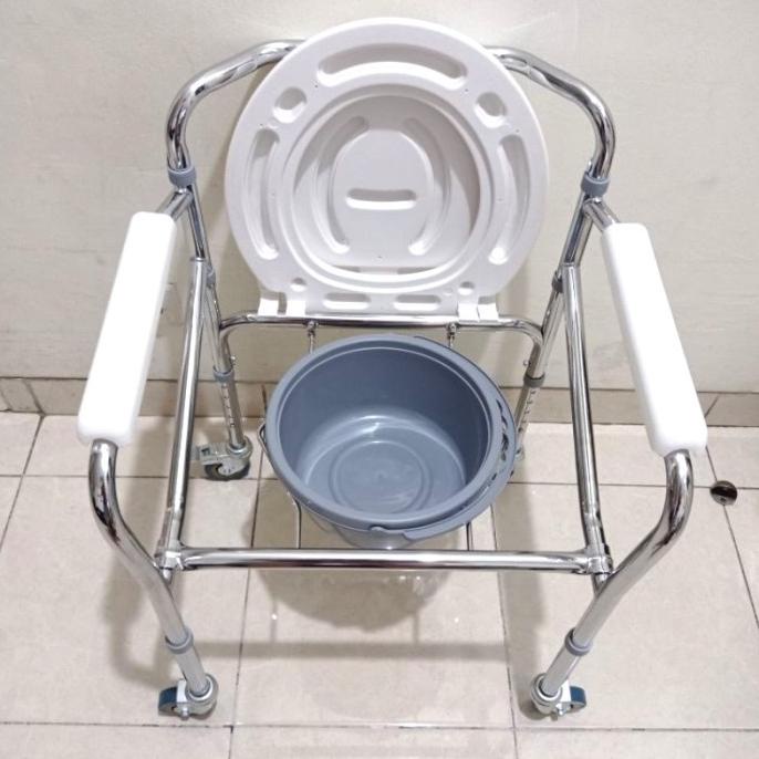 Jual Kursi Bab Roda Kursi Toilet Commode Chair Roda Kursi Puk Lansia Erfer Shopee Indonesia