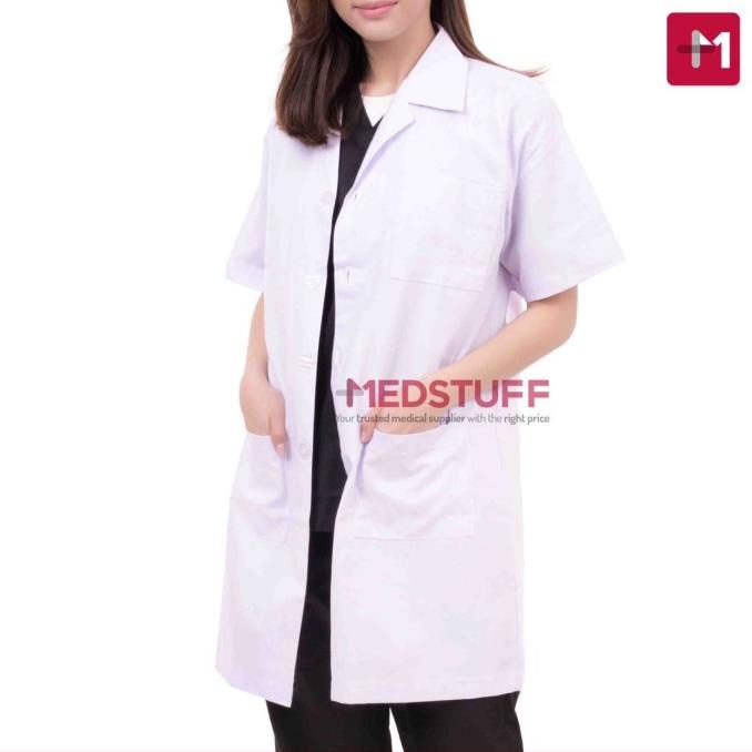 Jual Jas Laboratorium Lengan Pendek Jas Lab Baju Laboratorium Praktikum ...