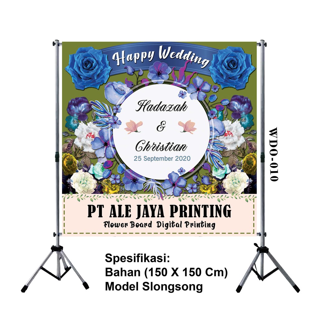 Jual Karangan Bunga Digital Printing - Wedding - Original Papan Bunga ...
