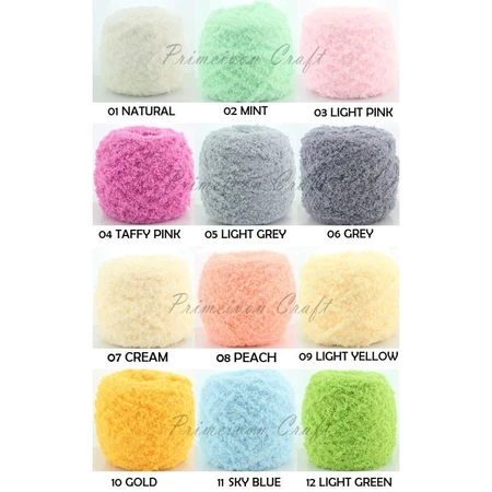 Coral Fleece Yarn CFY3 untuk rajutan fluffy dan empuk