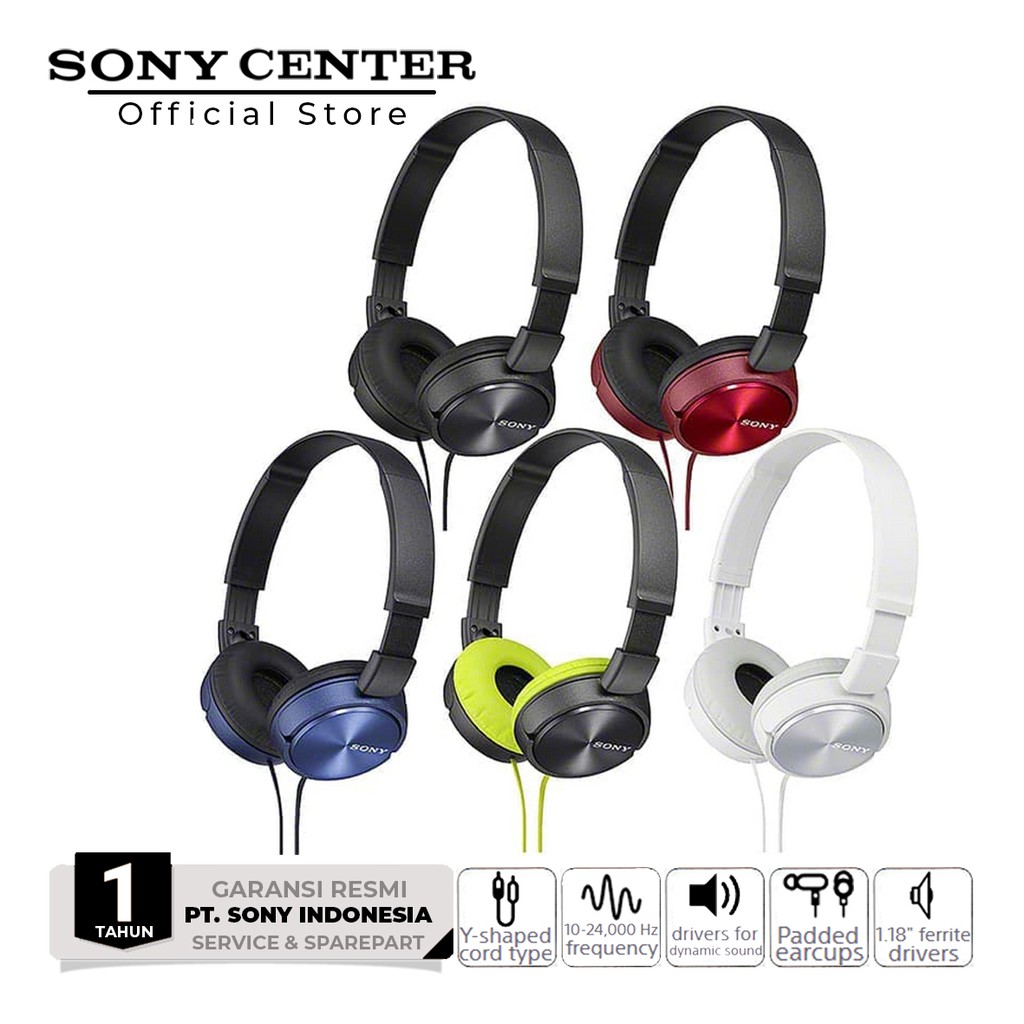 Jual SONY MDR-ZX310AP Overbands Headset / MDR ZX310AP / MDRZX310AP ...