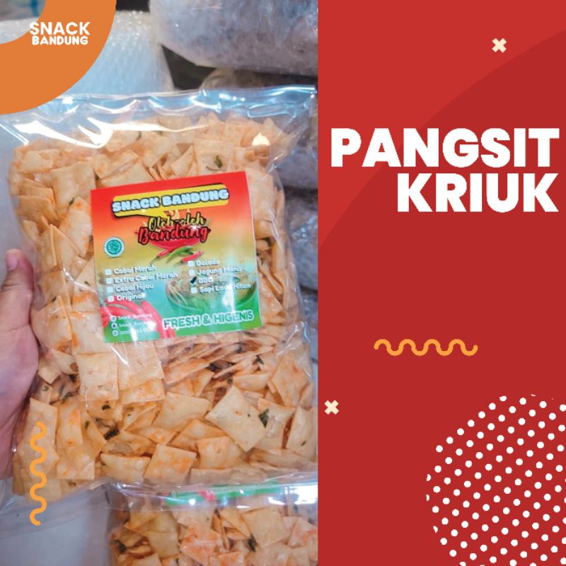 Jual Pangsit Kriuk/Keripik Pangsit/Pangsit Renyah/Snack Kiloan | Shopee ...