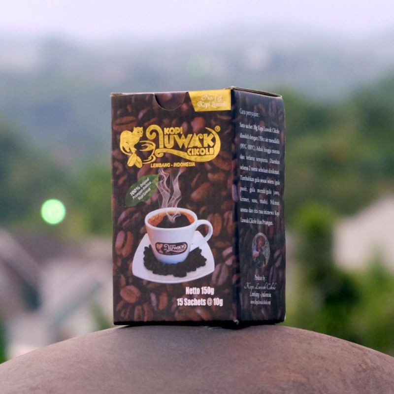 Kopi Luwak Cikole 150g 15ドリップパック Jual KOPI LUWAK CIKOLE 100% KOPI LUWAK ASLI 50gram/100gram/150gram
